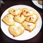 Cherry heart cookies for Valentine's at the Brass Buckle