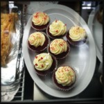 Platter of cupcakes at the Brass Buckle